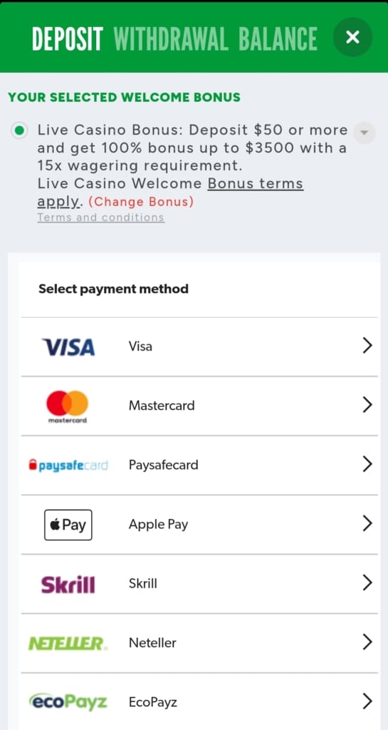 Rizk Casino Deposit