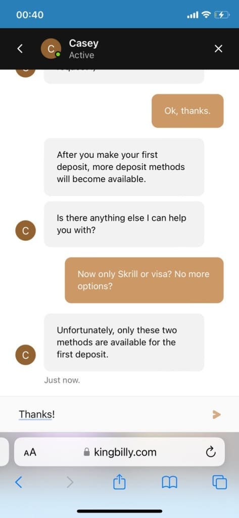 Deposit methods