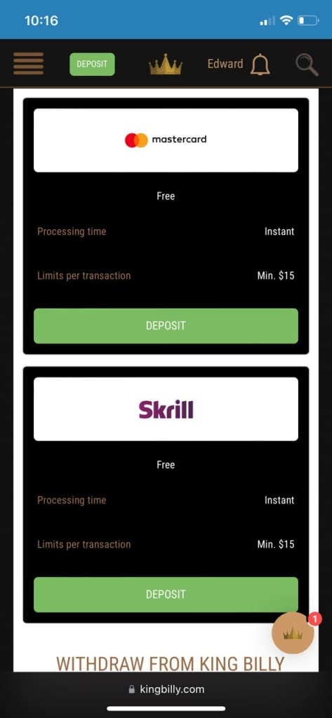 Neon54 payments