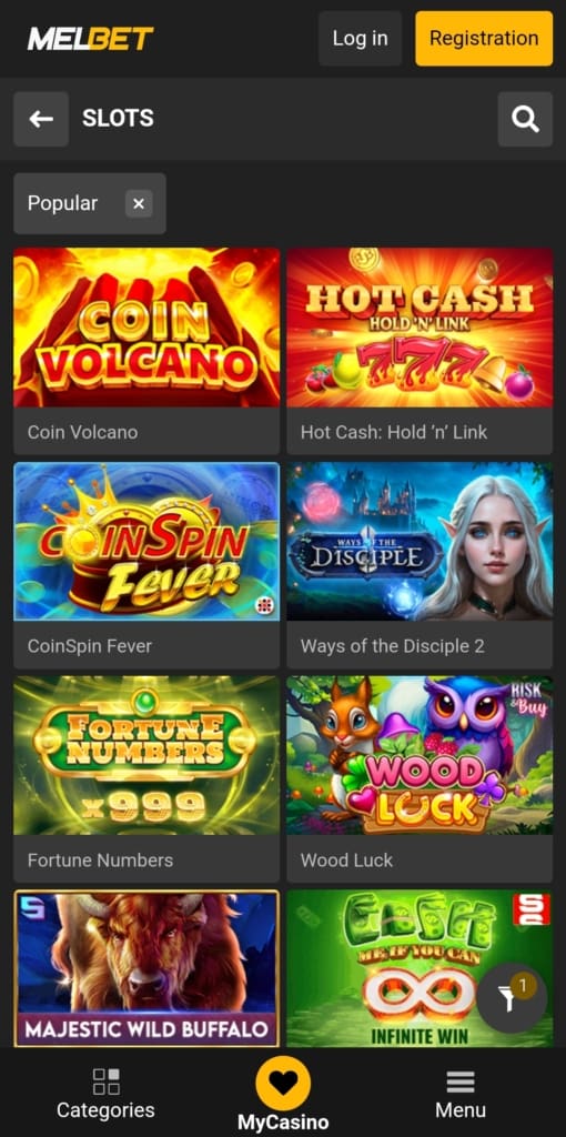 MelBet Games