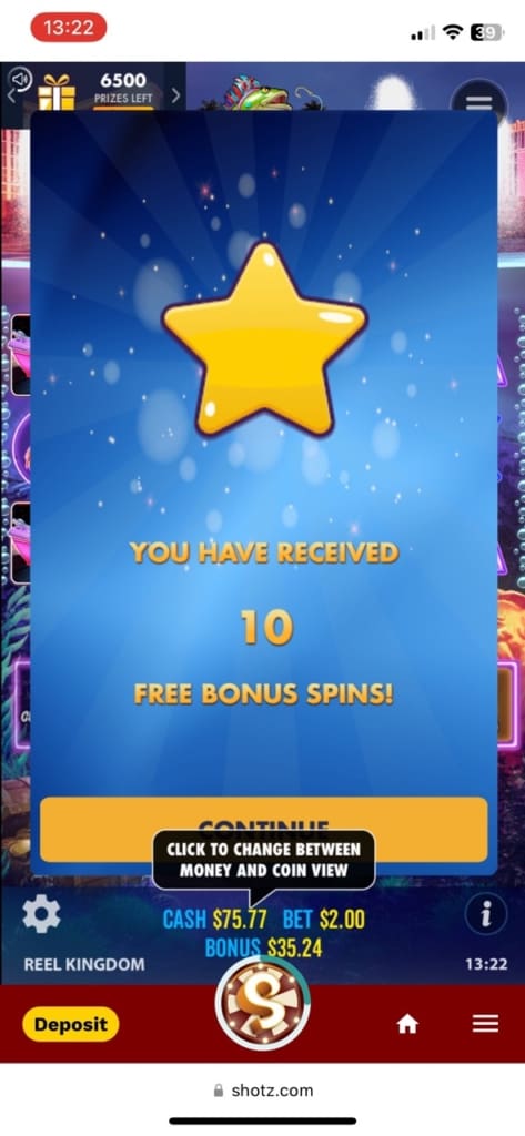 Shotz Casino Games
