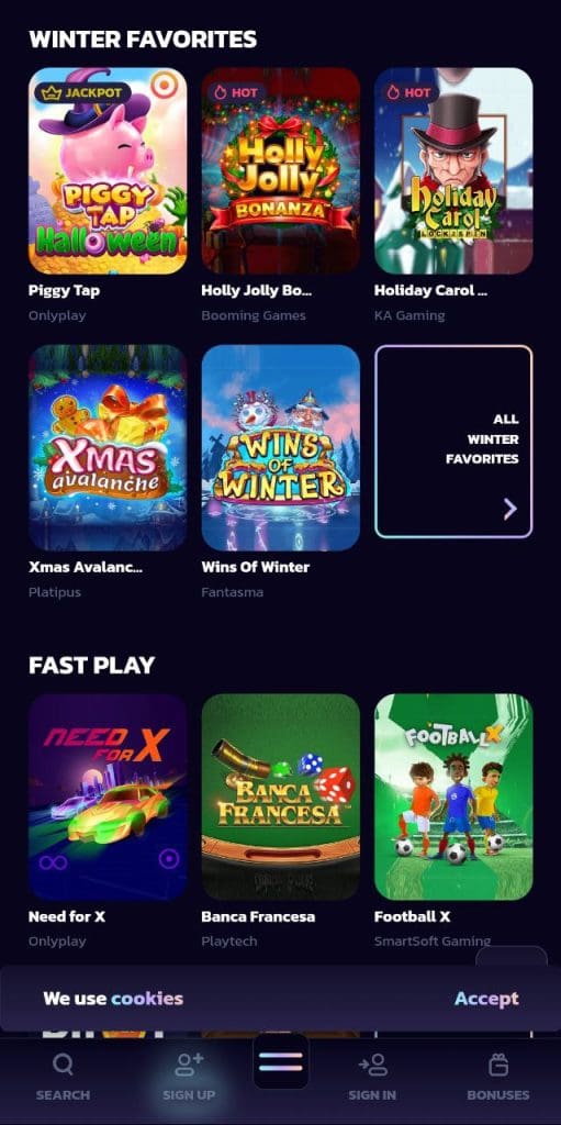 21bit Casino Games