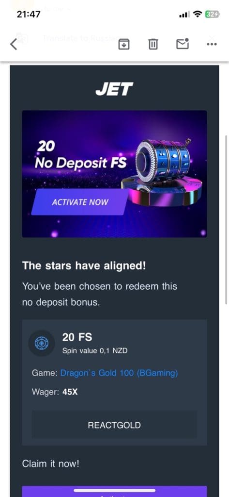 Jet Casino deposit