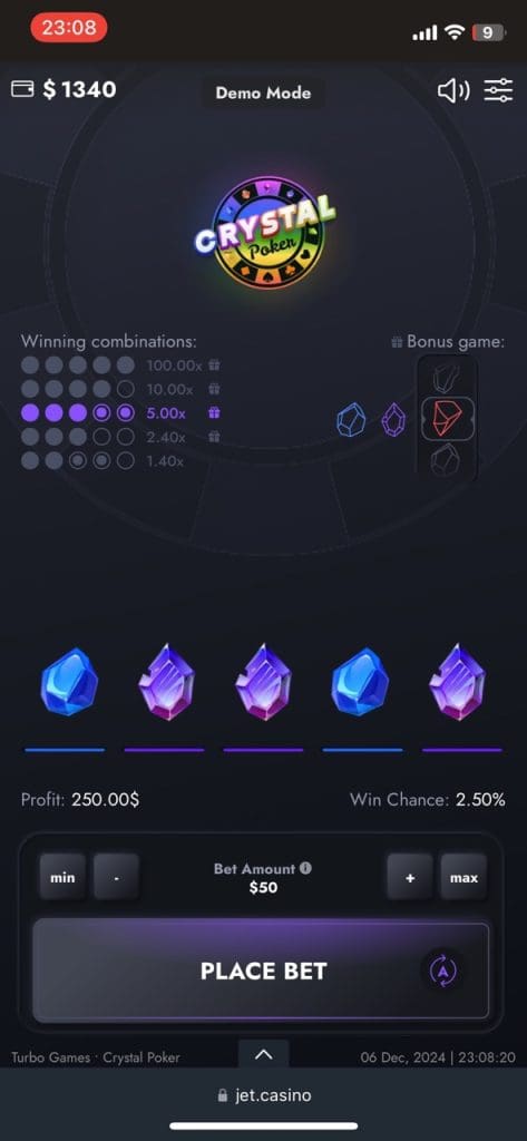 Jet Casino Games