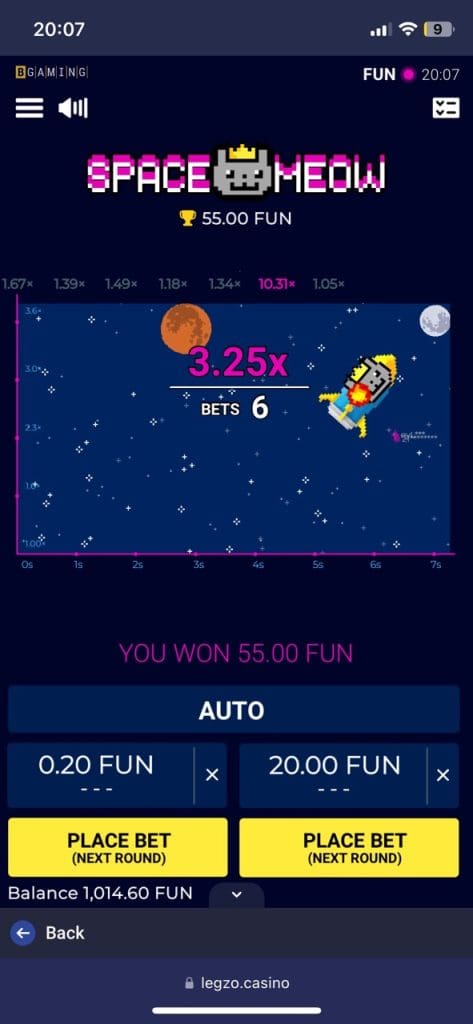 Legzo Casino Games