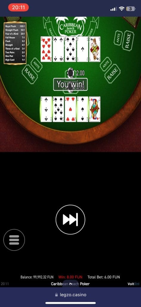 Legzo Casino Games