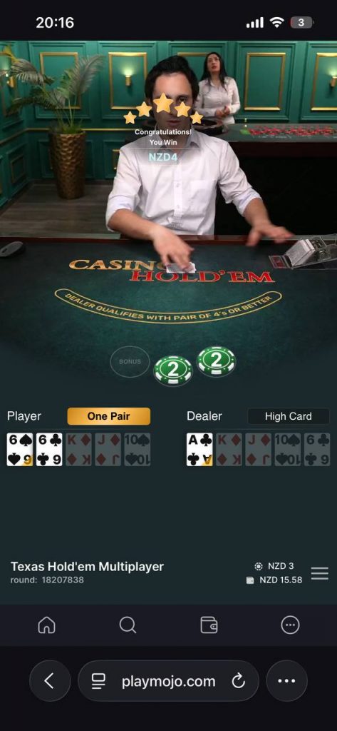 poker session at play mojo