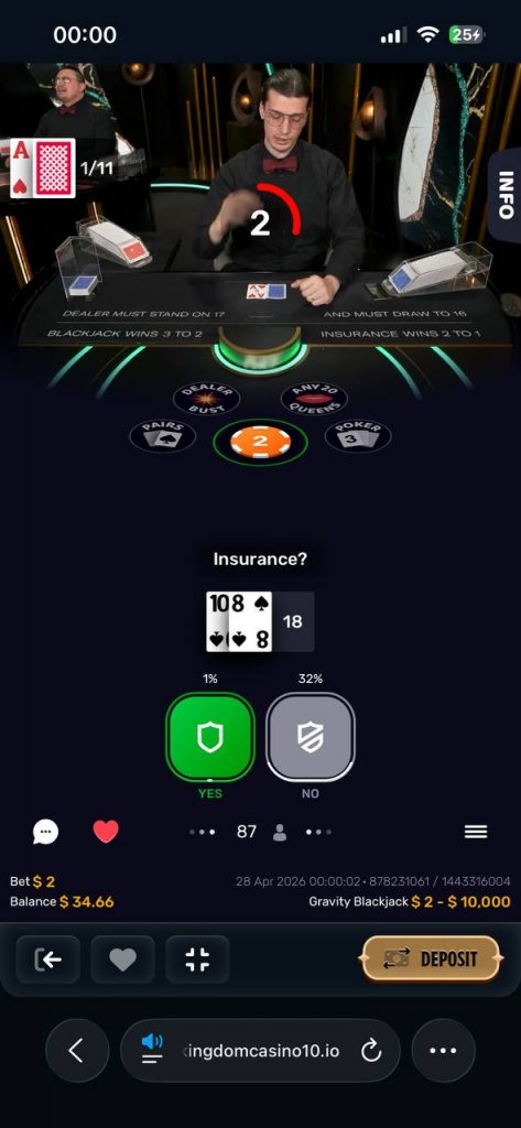 blackjack game