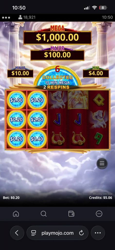 2 respins at amazing link feature