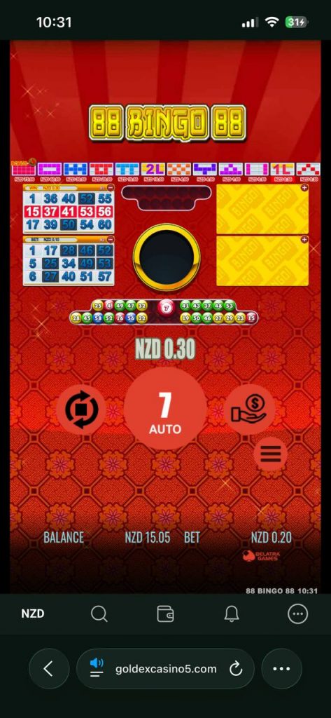 88 bingo 88 at goldex casino