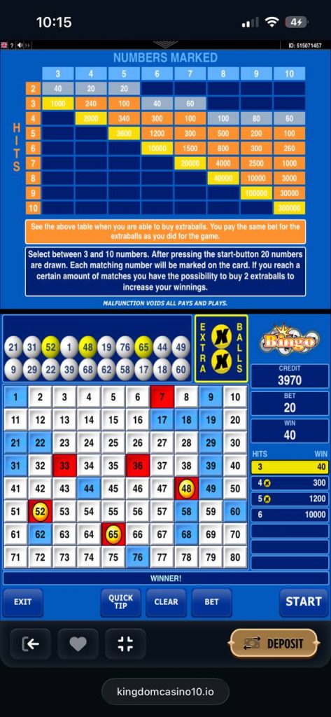 win at bingo kingdom casino