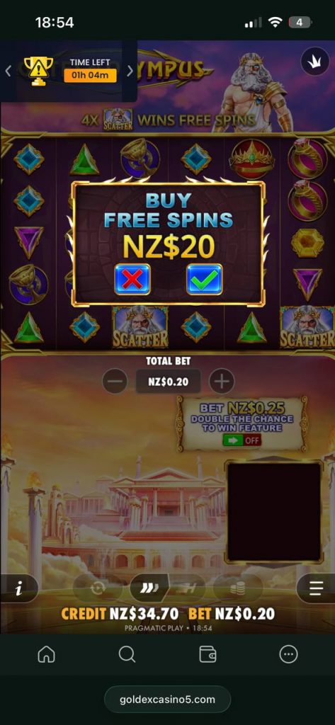 buy free spins feature gates of olympus