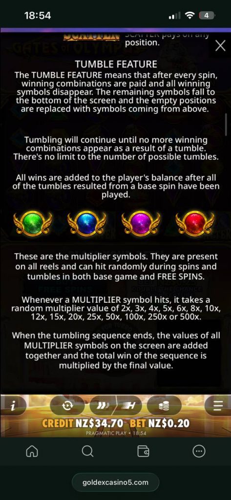 game rules gates of olympus