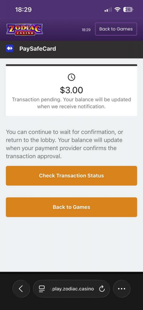 3 nzd deposit processed