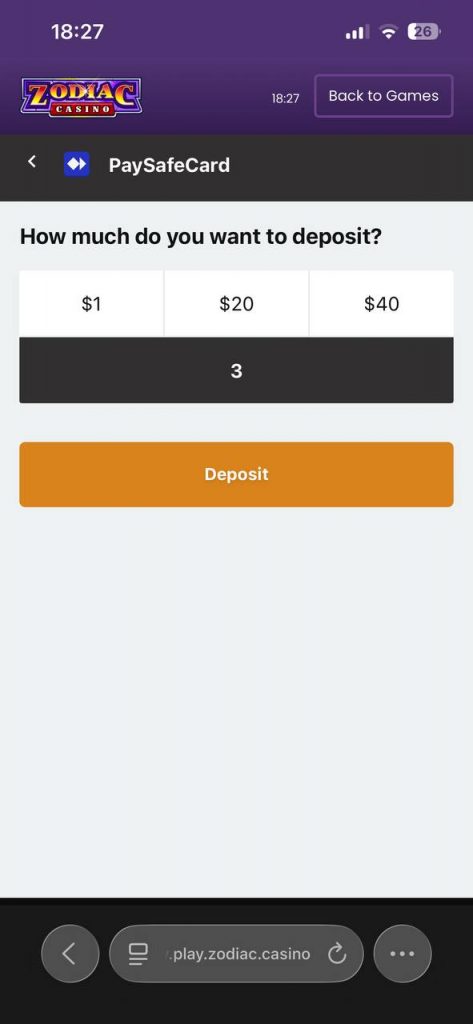 paysafe cashier 3 deposit
