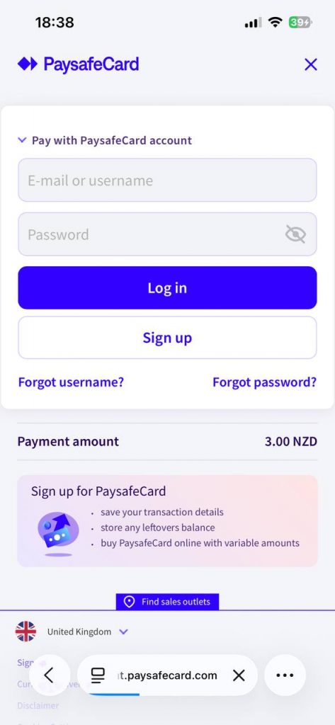 paysafecard deposit 3