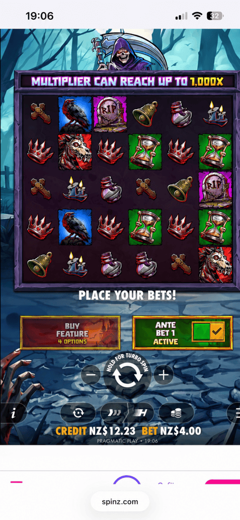 spinz slot play